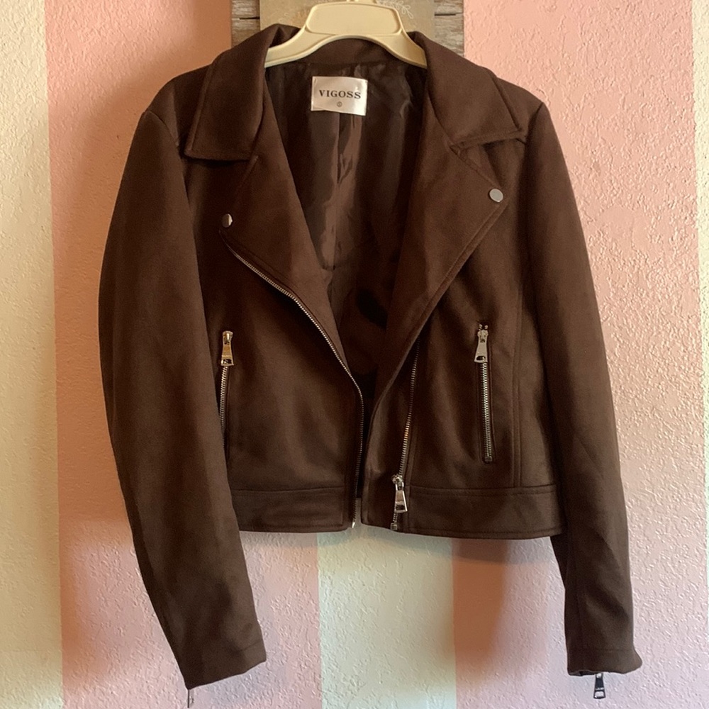 SALE ✨ Faux Suede Moto Jacket